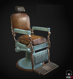 3D barber chair