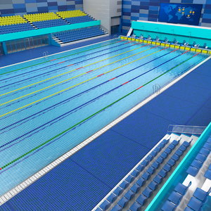 3D olympic swimming pool model
