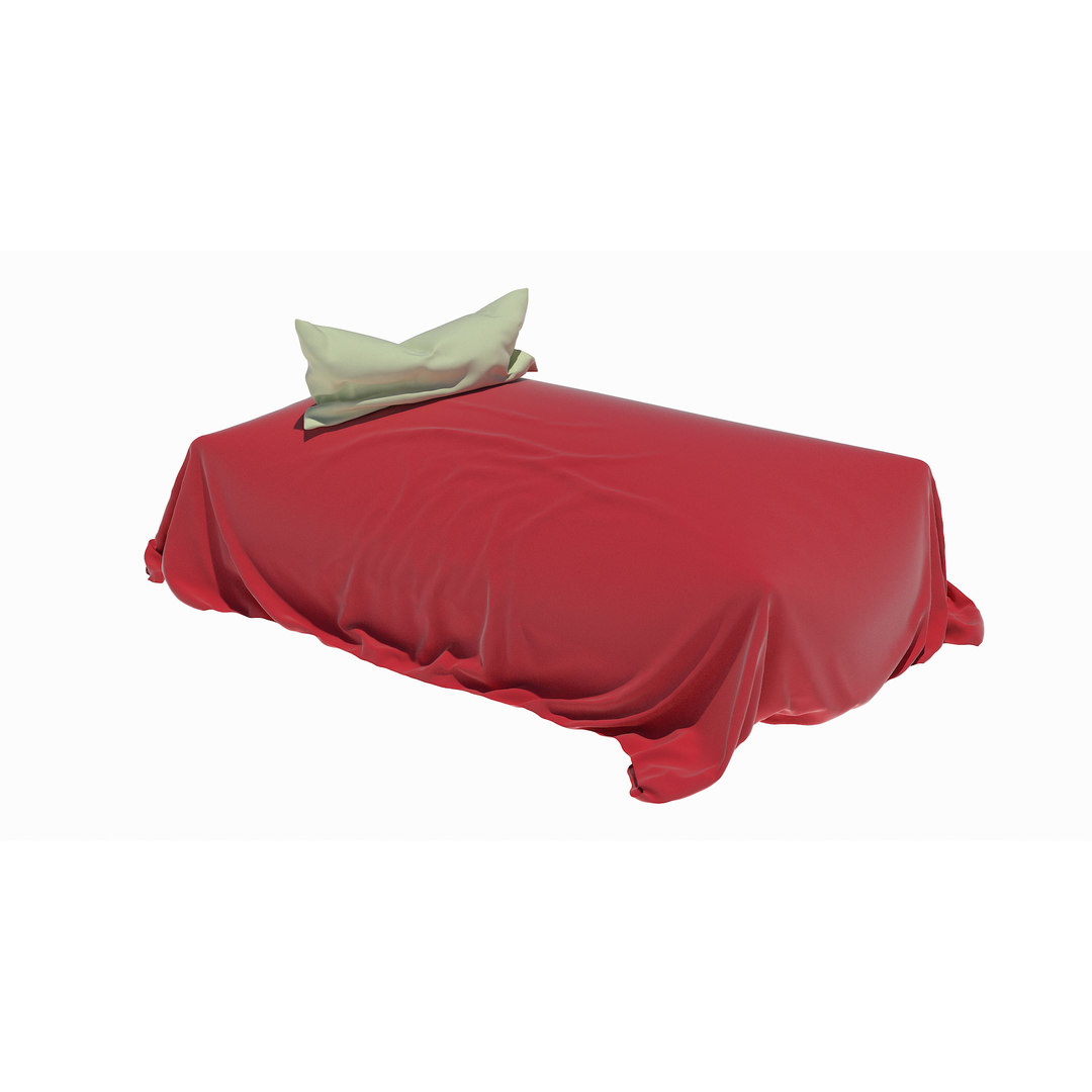 3D loose bed model TurboSquid 1509452