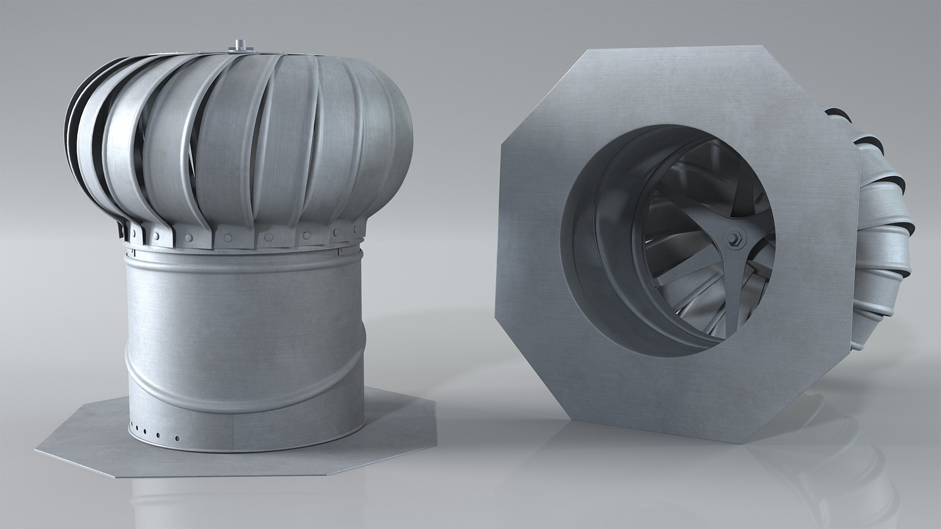 3D roof turbine vent model TurboSquid 1509536