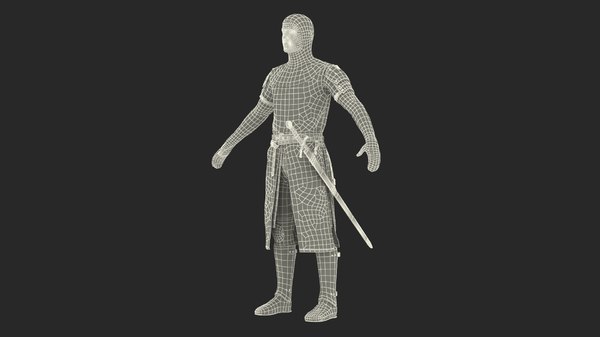 3d Model Knight Templar T-pose - Turbosquid 1509522