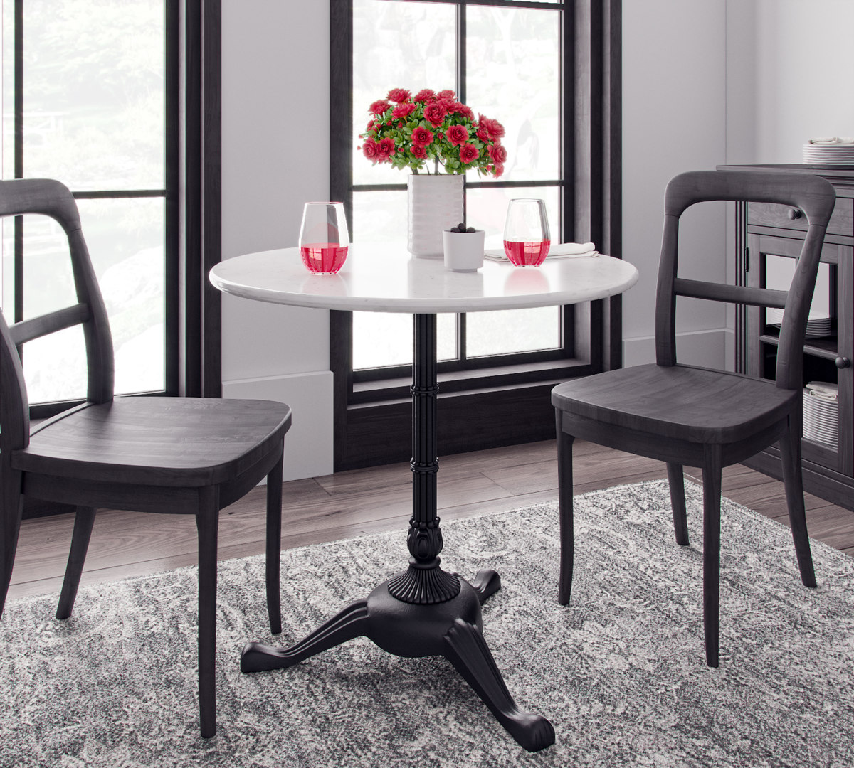 rae marble bistro table