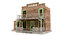 3D wild west house western saloon