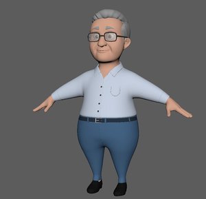 old man 3D model