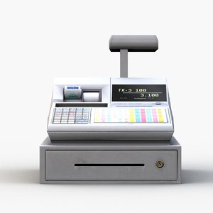 3D cashier machine 001
