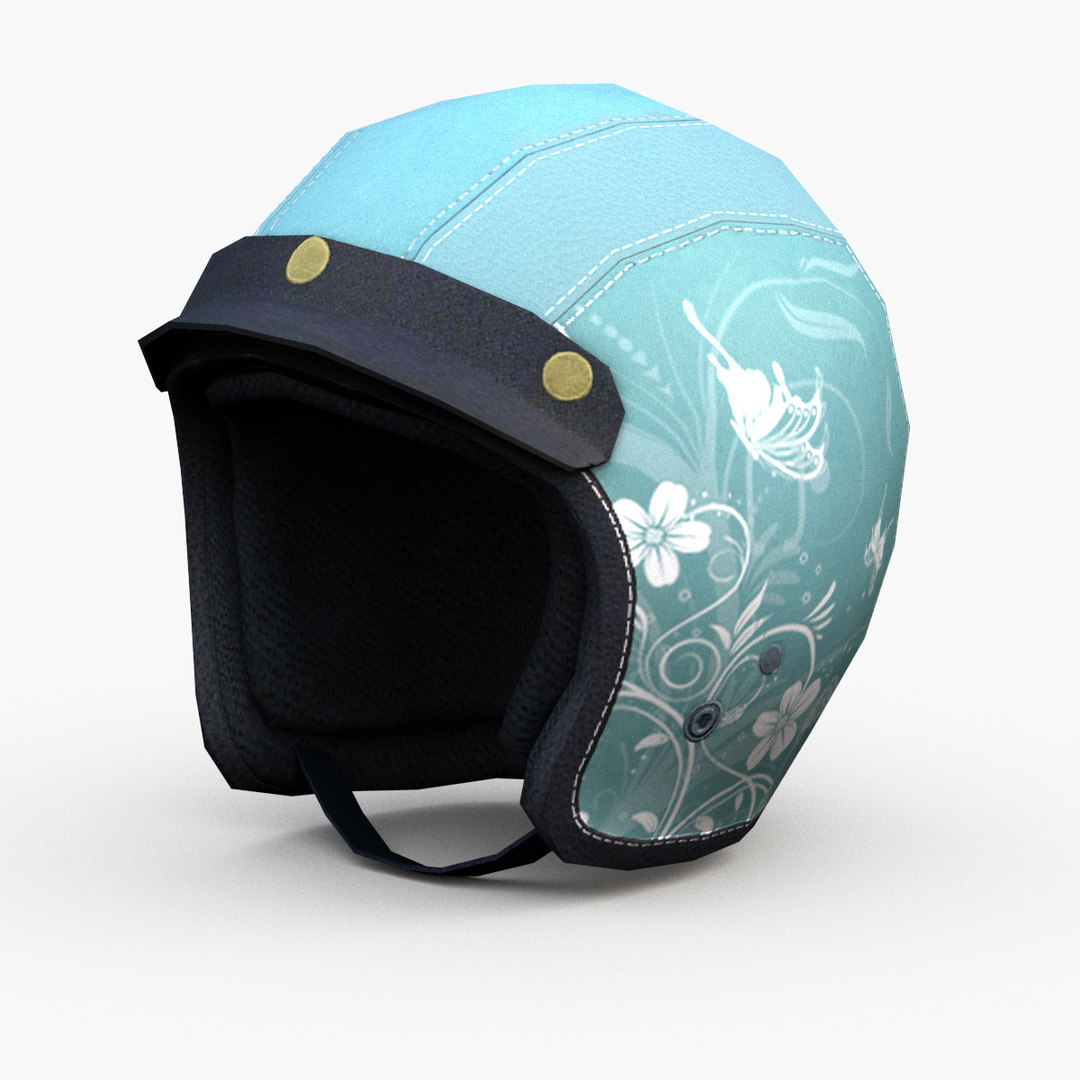 Light green motorcycle helmet 3D model - TurboSquid 1509983