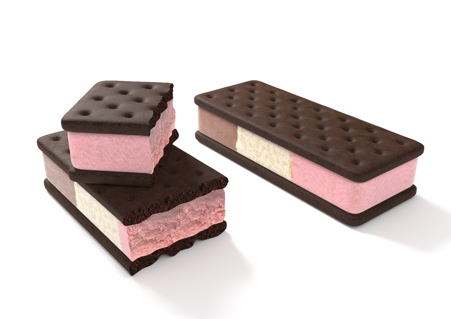 neapolitan-ice-cream-sandwich