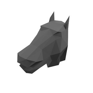 3D model horse head