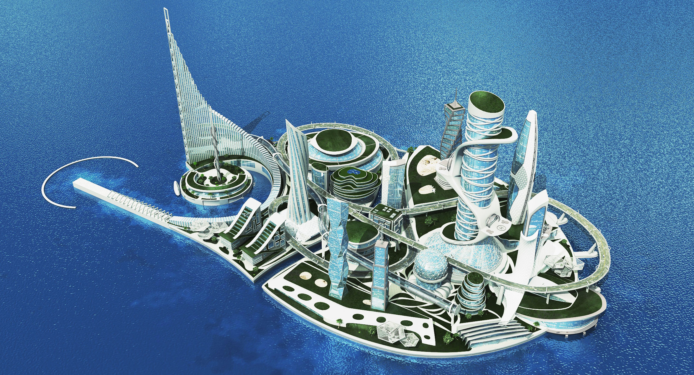 Future city 1-2 day 3D model - TurboSquid 1510307