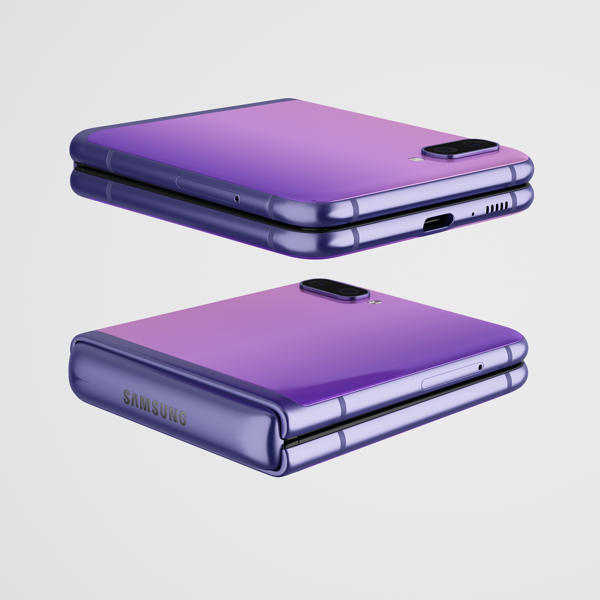 samsung galaxy z flip 3d model