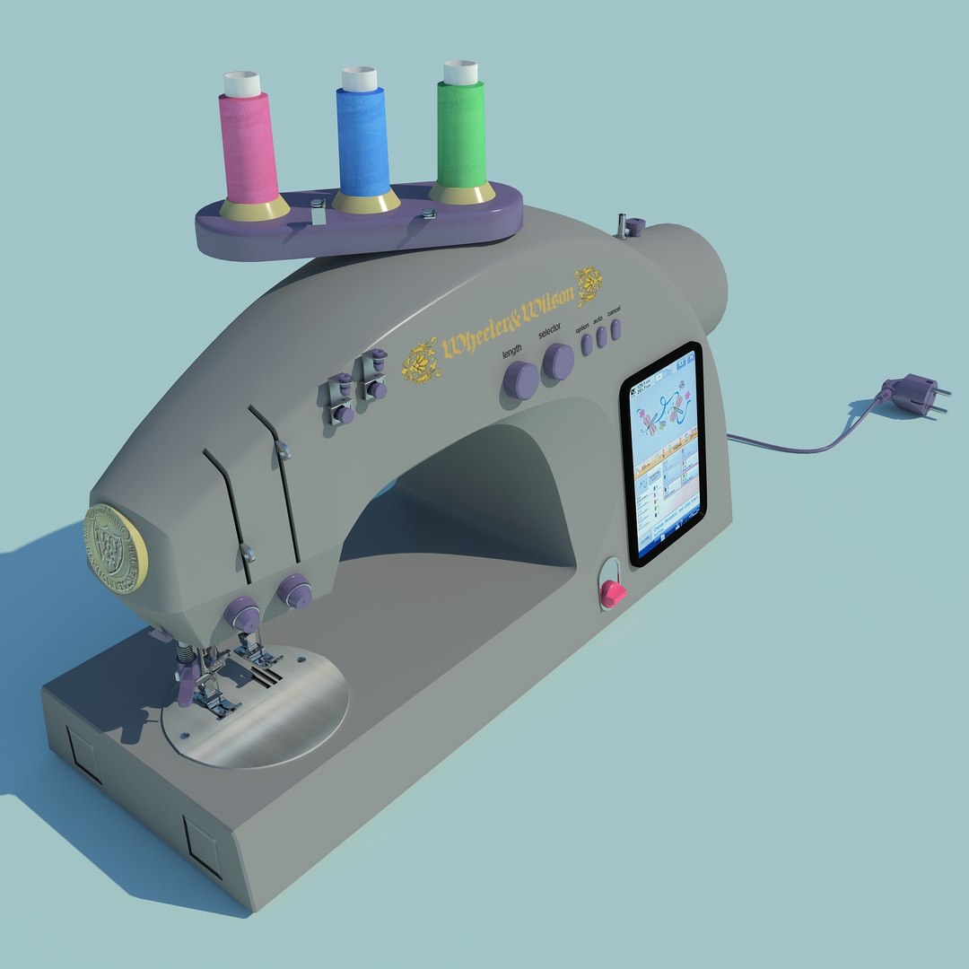 Wheeler wilson sewing machine 3D model TurboSquid 1510337