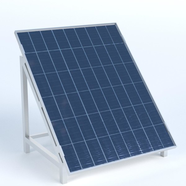 3d Model Solar Panel Stand Turbosquid 1343626