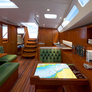 yacht oceanis 48 3d model