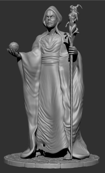 Texture OBJ Wizard robe magic