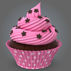 3D cup cake model