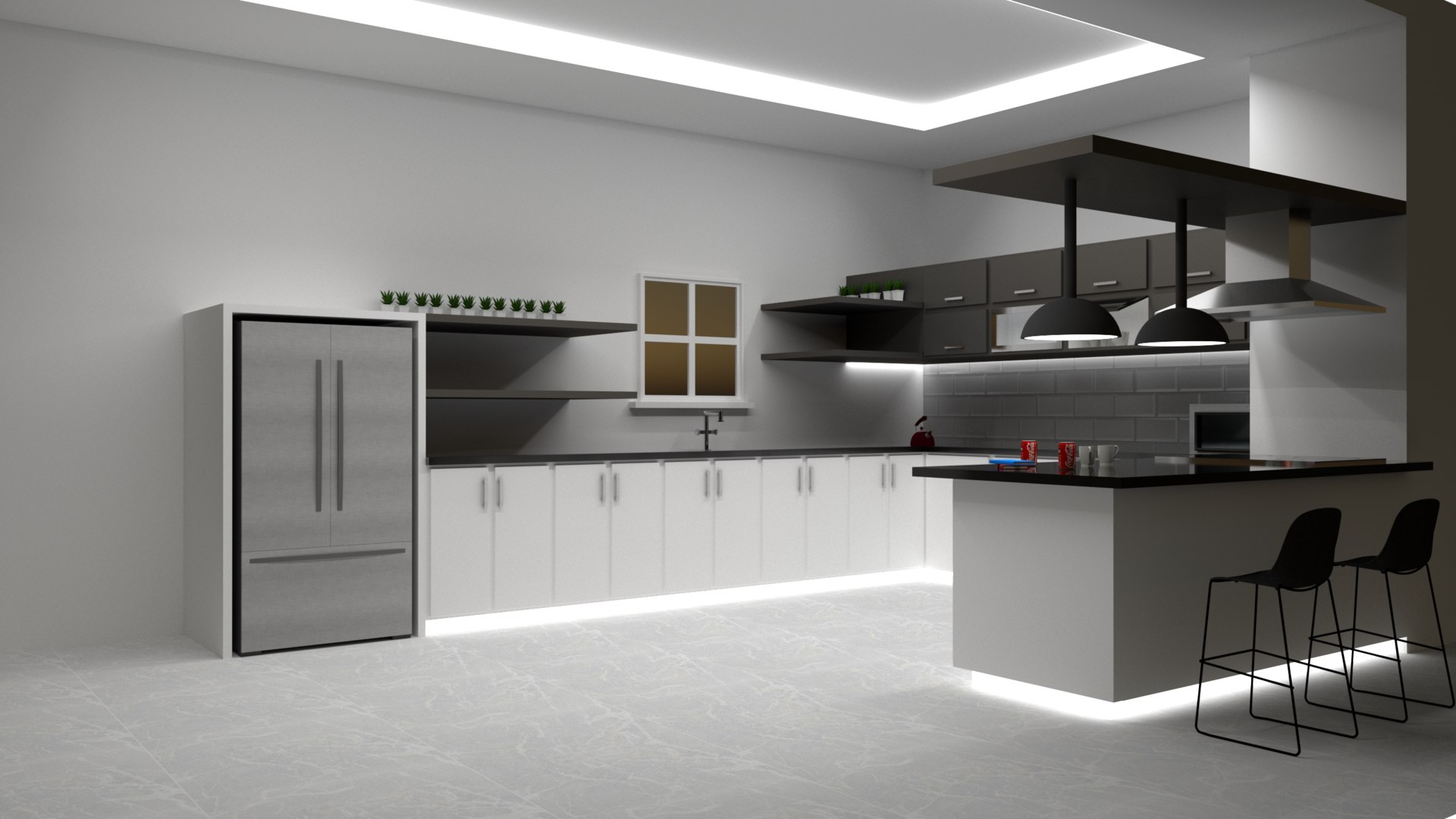 Kitchen sketchup rendered 3D model - TurboSquid 1510814