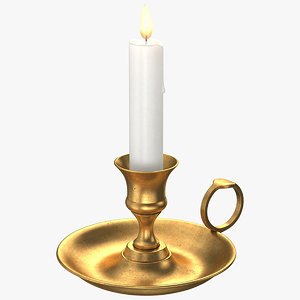 candle holder old 3D model