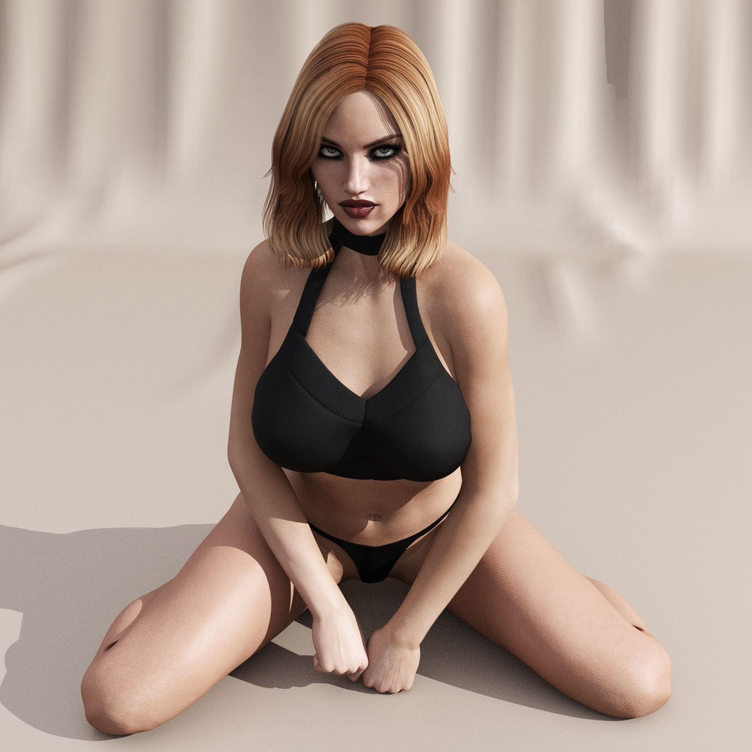 Rigged Woman Body Hair 3d Turbosquid 1511240