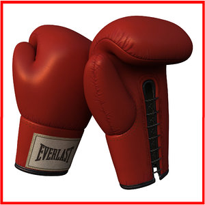 boxing gloves 3d model