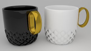 cup golden 3D