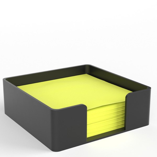 Modele 3d De Sticky Notes Holder Turbosquid