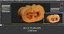 realistic pumpkin candle 3D model