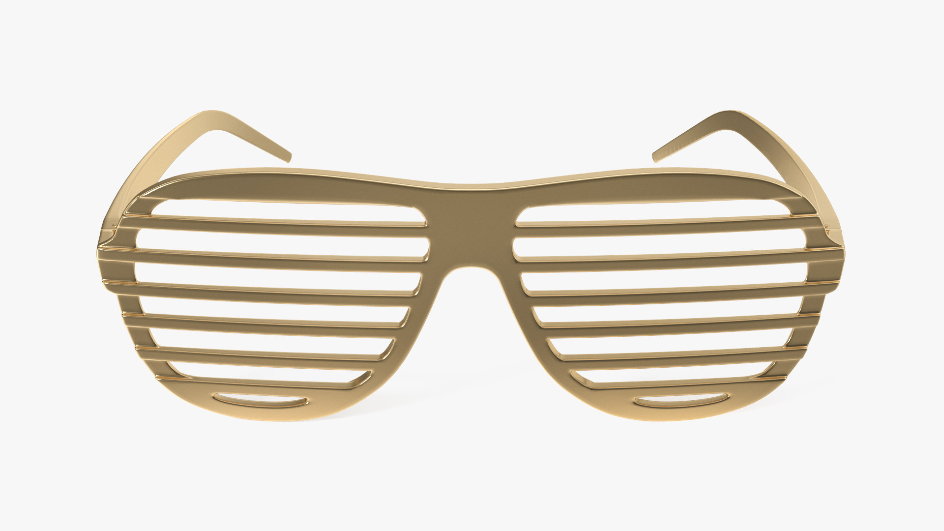 Shutter shades gold glasses 3D TurboSquid 1511502