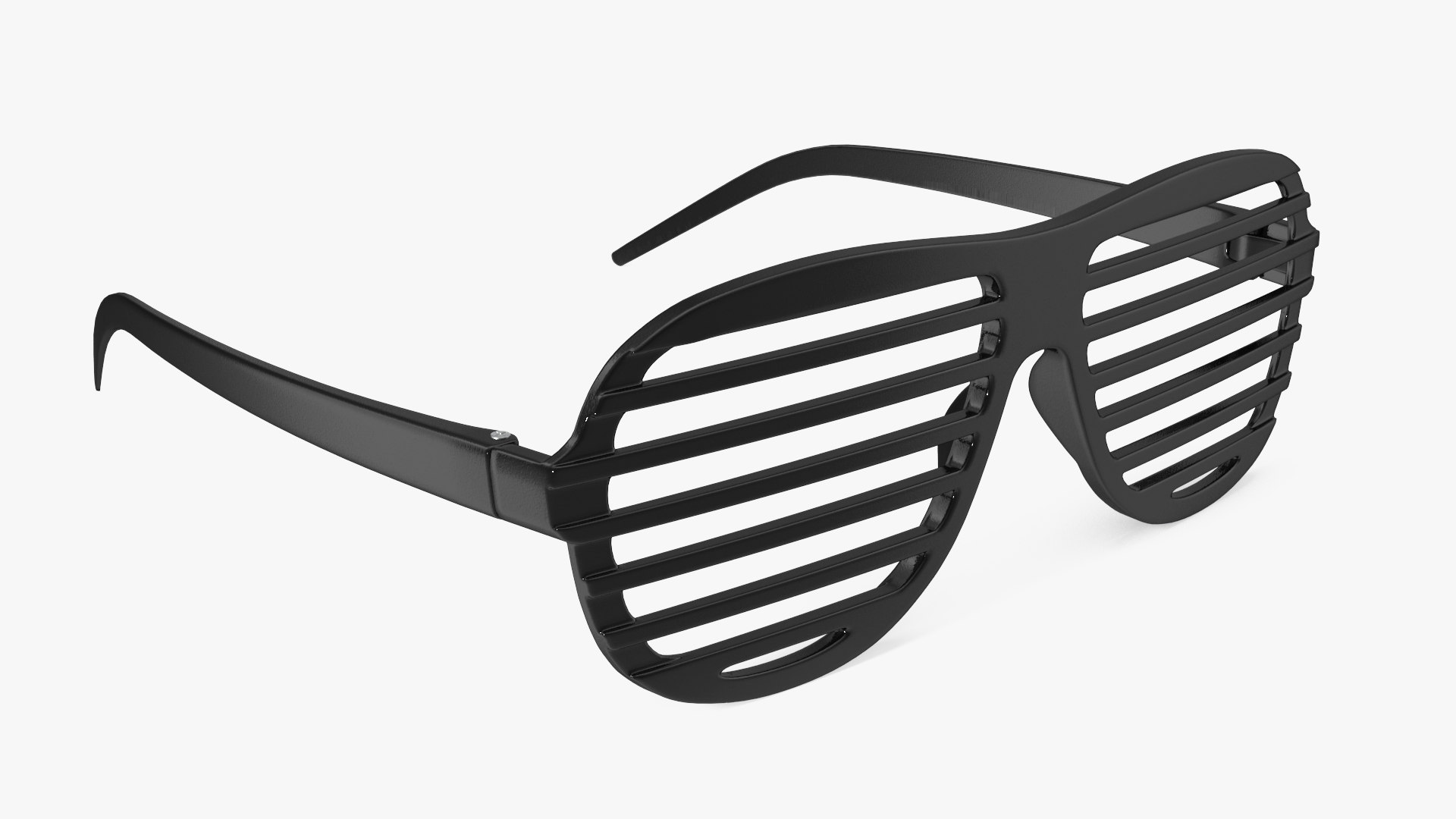 Vintage Black Plastic Shutter Shades Sunglasses Model 3D - TurboSquid ...
