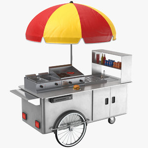 food cart 3D model
