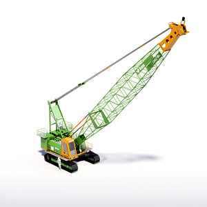 3D crawler crane model