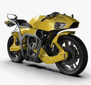 futuristic motorcycle 3d 3ds