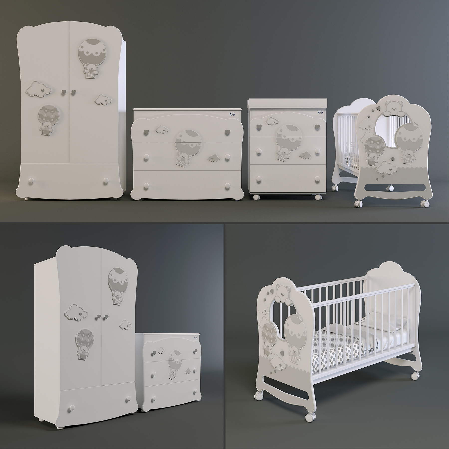 Baby Furniture Pali Bonnie 3d Modell Turbosquid 1511896