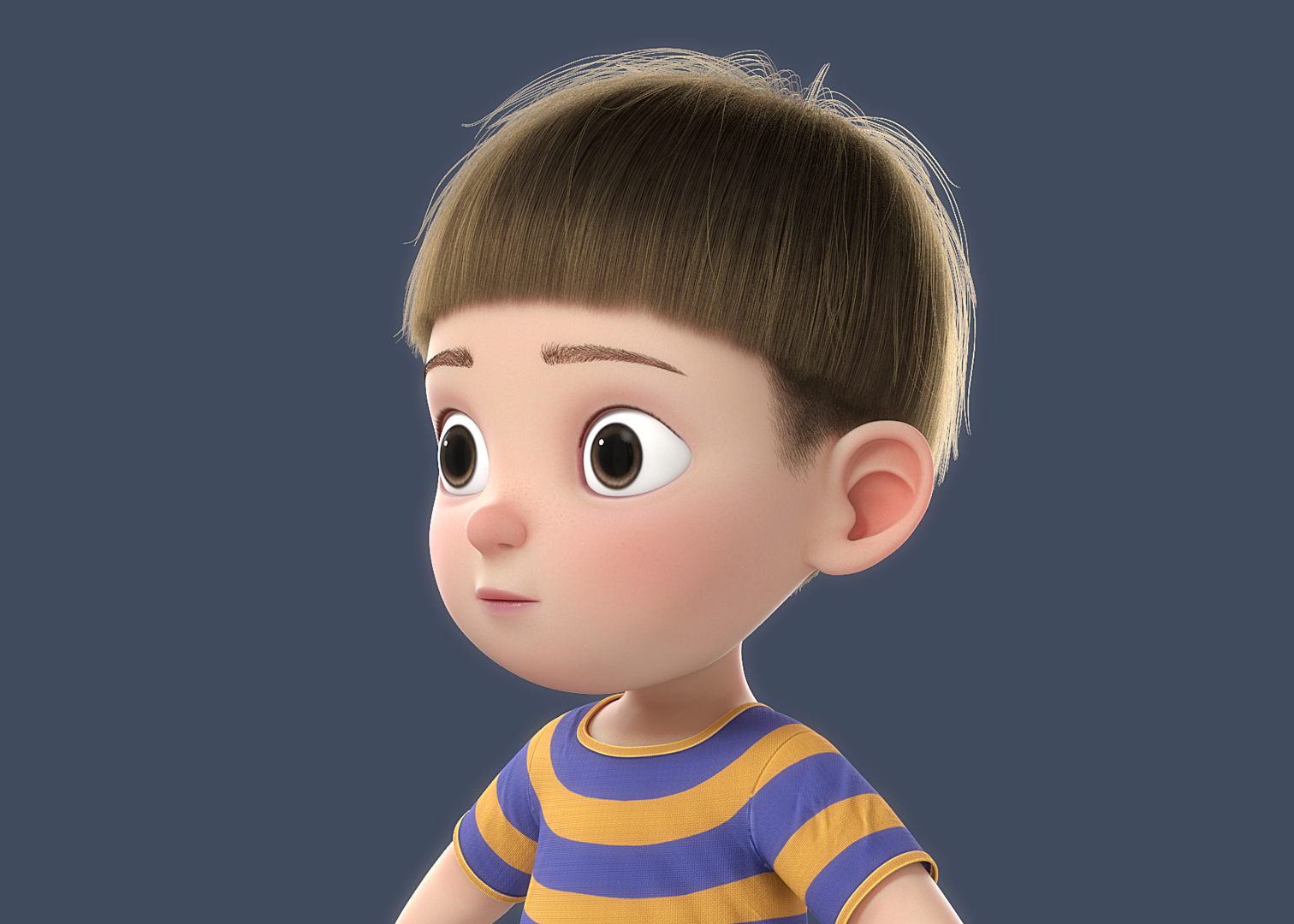 3D Cartoon Boy Rigged Character - TurboSquid 1511941