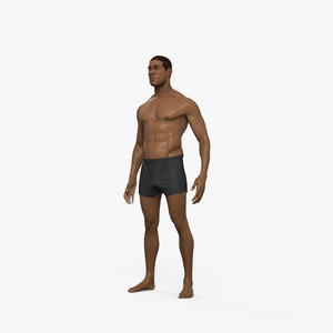 man afro-american afro 3D model
