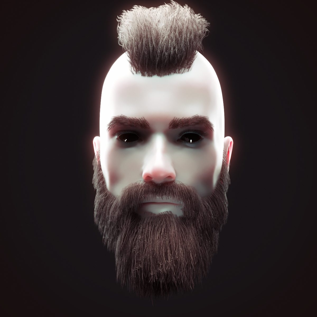 Head hair kit 1 model - TurboSquid 1512129