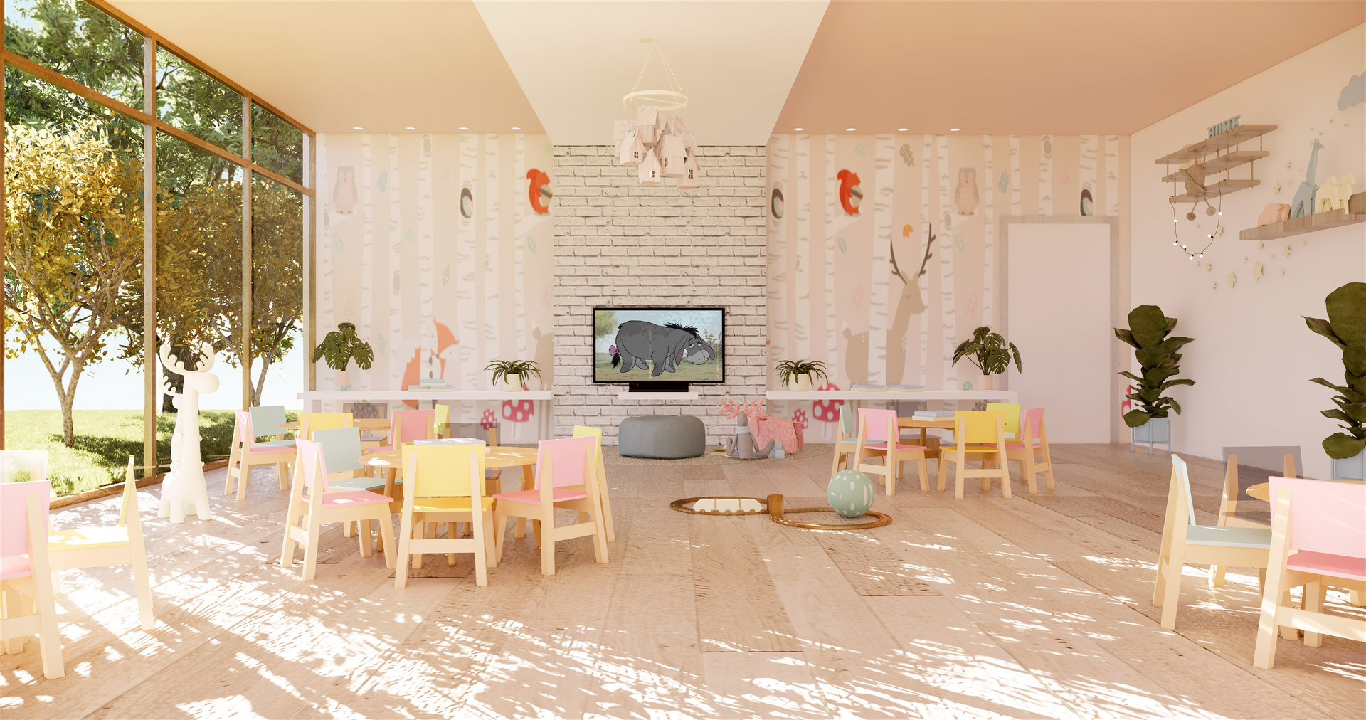 Revit kids classroom 3D model TurboSquid 1512219