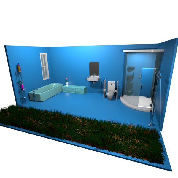 Blender Bathroom Models TurboSquid