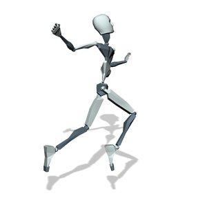 Male turn jumping punch