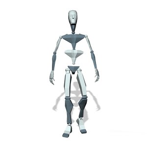 Male relax walking forward