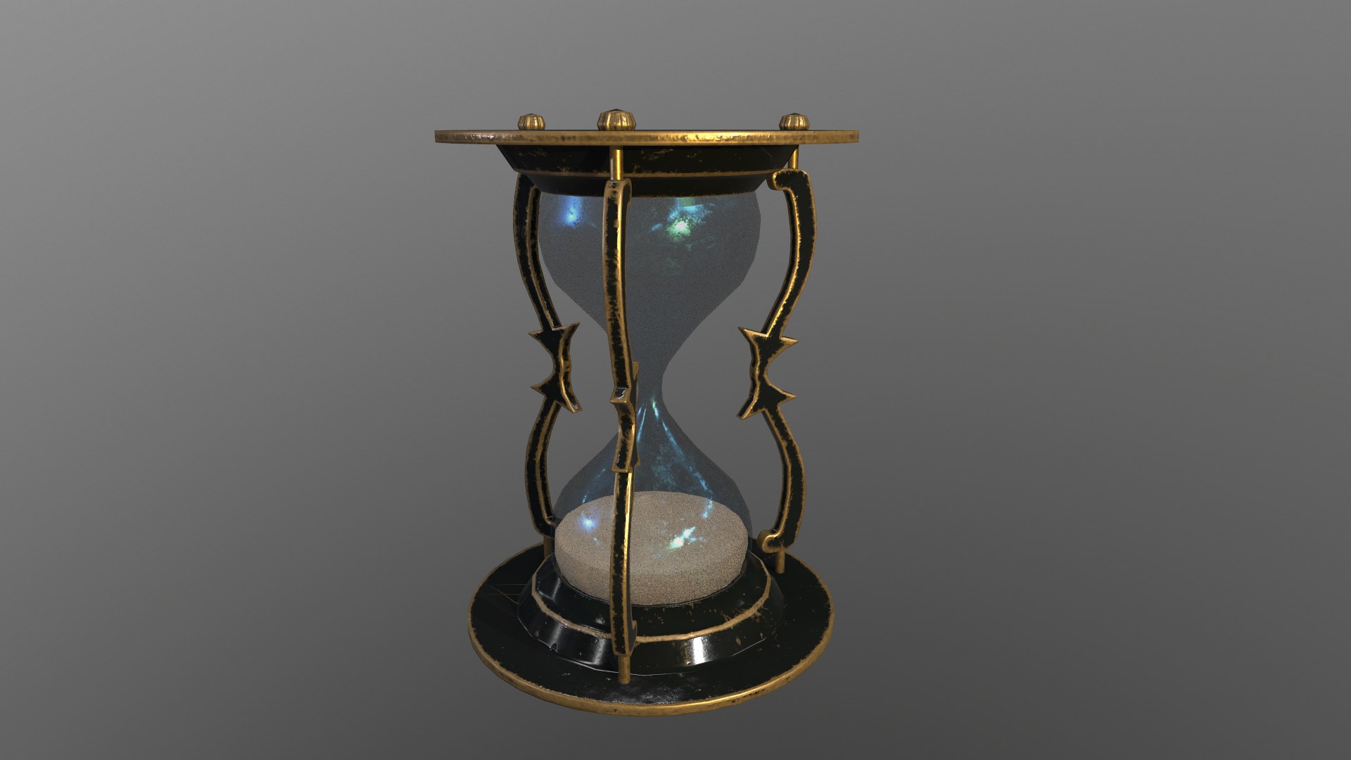 3d Old Hourglass Turbosquid 1512745 