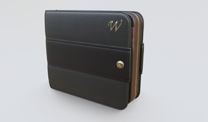 bicolor billfold wallet 3D model