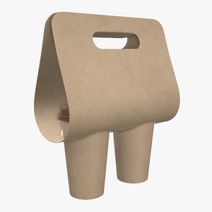 cup coffee paper 3D model