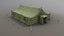 3D model military tent 01 fourliveries
