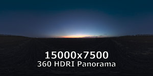 HDRI Autumn sunset