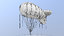 ww2 barrage balloon 01 3D model