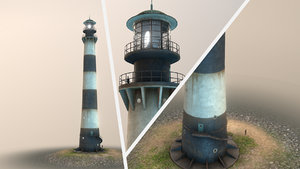 lighthouse 01 3D model