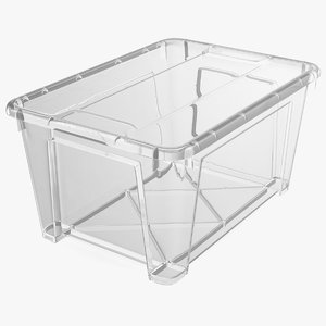 transparent plastic container lid 3D