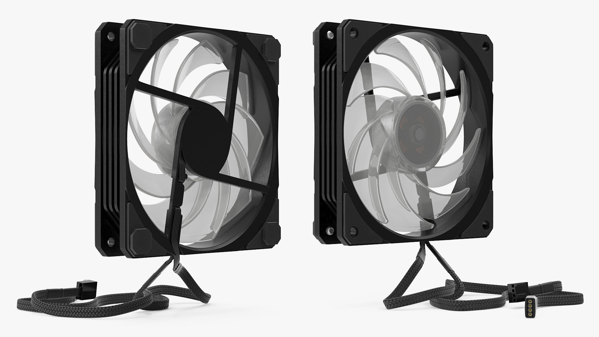 3D 120mm computer fan model TurboSquid 1513415