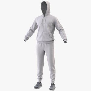 realistic sportswear suit clothing 3D model