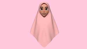 hijab 3D model